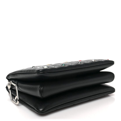 Louis Vuitton Lambskin Monogram Crystal Embossed Embellished Coussin BB Black 3 of 6