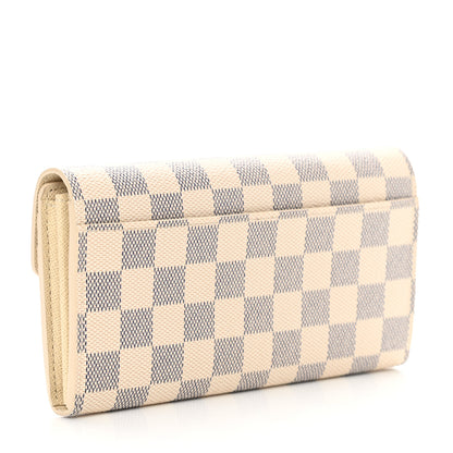Louis Vuitton Damier Azur Sarah Wallet NM 3 of 9