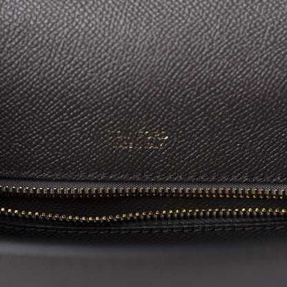 Tom Ford Calfskin Large T Clasp Tara Crossbody Bag Grey 8 of 9