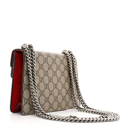Gucci GG Supreme Monogram Mini Dionysus Shoulder Bag Hibiscus Red 2 of 10