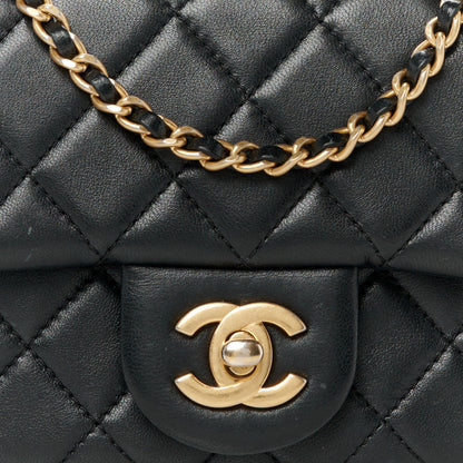 Chanel Lambskin Quilted Mini Pearl Crush Flap Black 9 of 12