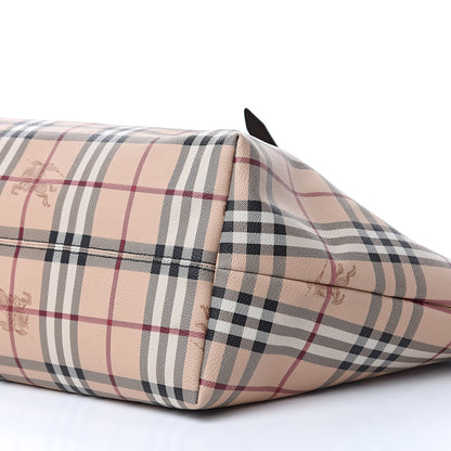 Burberry Haymarket Check Medium Salisbury Tote Chocolate 9 of 9
