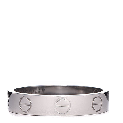 Cartier 18K White Gold 3.5mm LOVE Wedding Band Ring 50 5.25 1 of 4