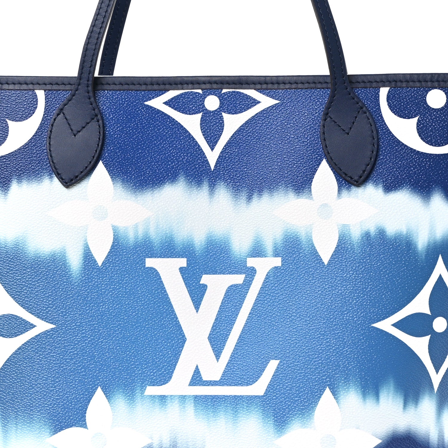 Louis Vuitton Monogram Escale Neverfull MM Blue 8 of 10