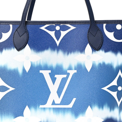 Louis Vuitton Monogram Escale Neverfull MM Blue 8 of 10