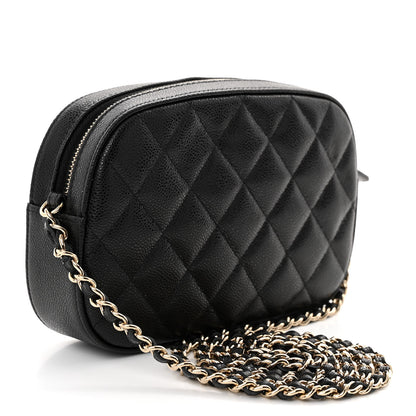 Chanel Caviar Quilted Chain Camera Bag Black 3 of 10