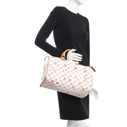 Louis Vuitton Watercolor Aquarelle Speedy 35 White 2 of 19