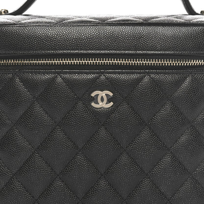 Chanel Caviar Quilted Large Vanity Pouch Black 8 of 9