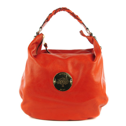 Mulberry Spongy Pebbled Calfskin Large Daria Hobo Burnt Orange 1 of 9