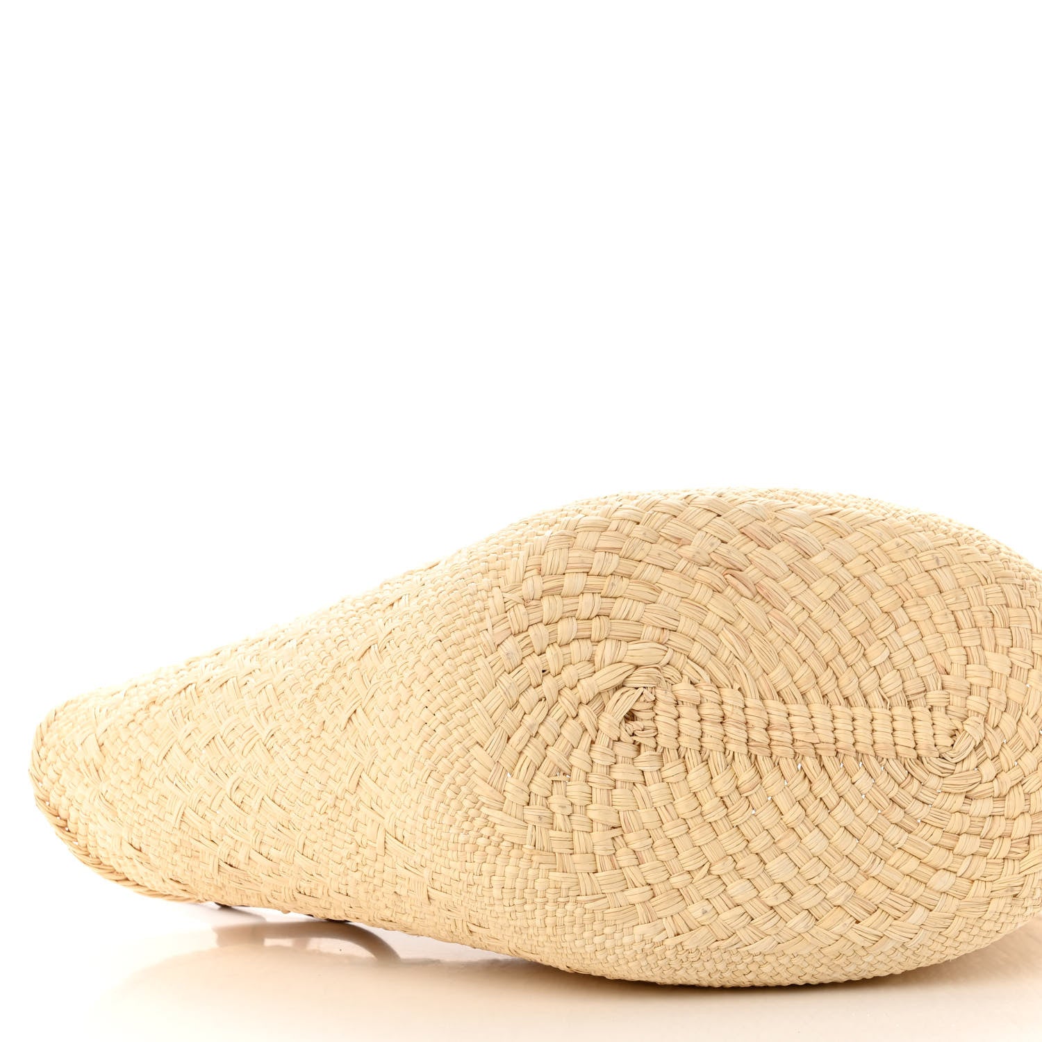 Loewe Calfskin Raffia Small Anagram Basket Tote Bag Natural Tan 8 of 9