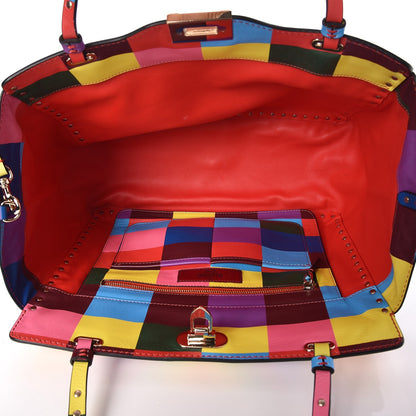 Valentino Garavani Vitello 1973 Medium Rockstud Tote Multicolor 6 of 8