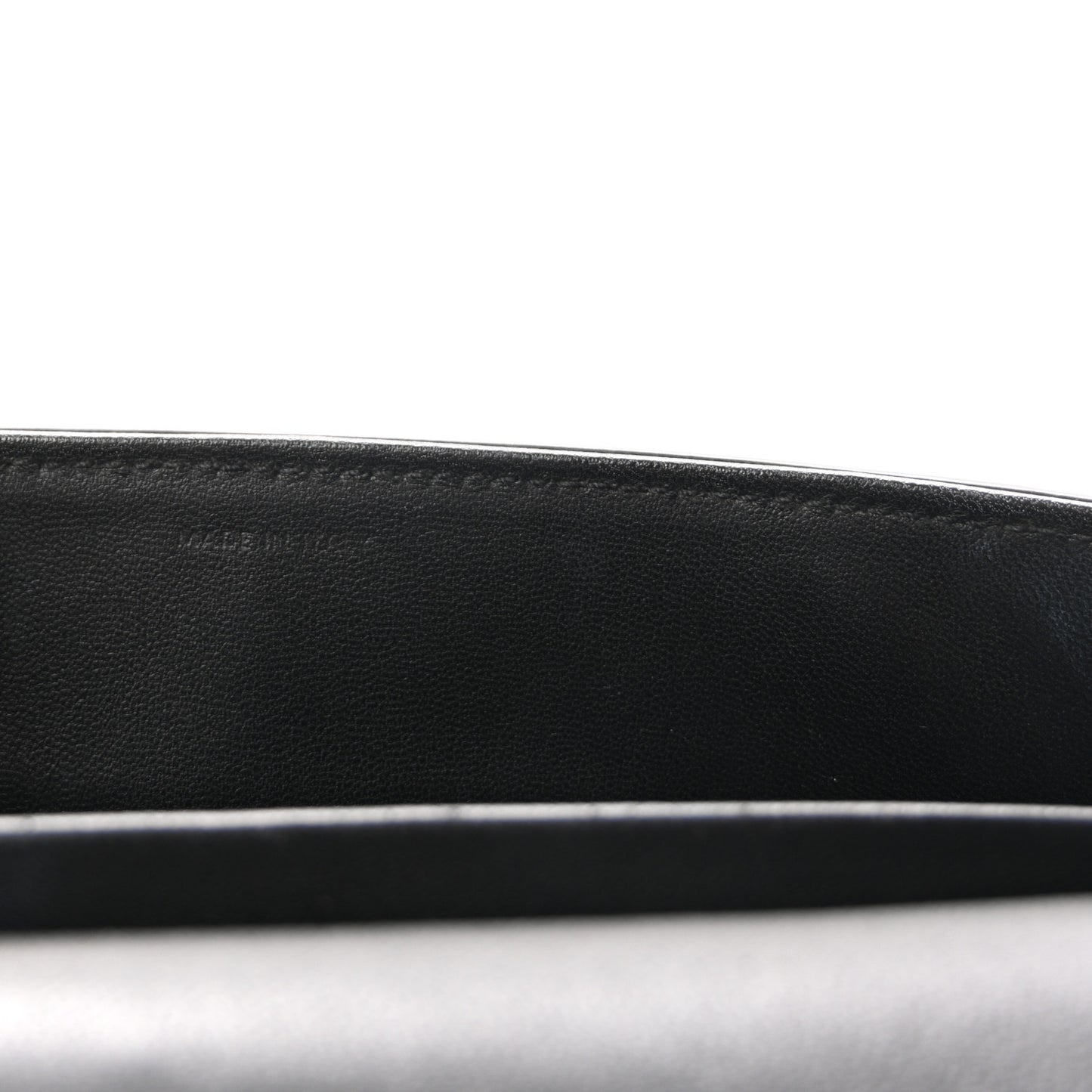 Shiny Calfskin Triomphe Shoulder Bag Black