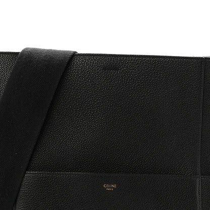 Celine Soft Grained Calfskin Sangle Bucket Bag Black 8 of 13