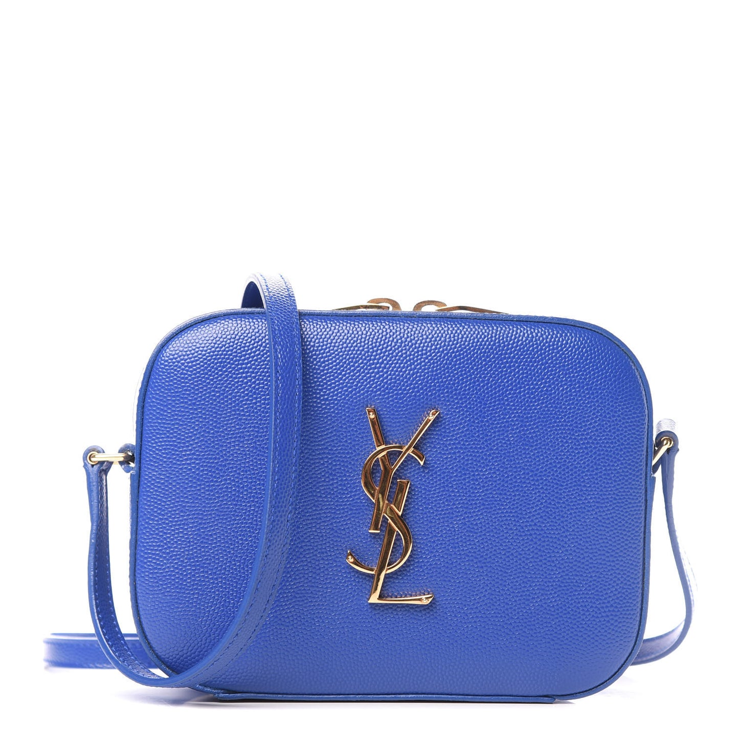 Grain De Poudre Small Classic Monogram Camera Bag Blue Majorelle