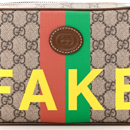 Gucci GG Supreme Monogram Azalea Calfskin Fake/Not Small Retro Interlocking G Belt Bag 80 32 Beige Ebony Brown Sugar 9 of 12