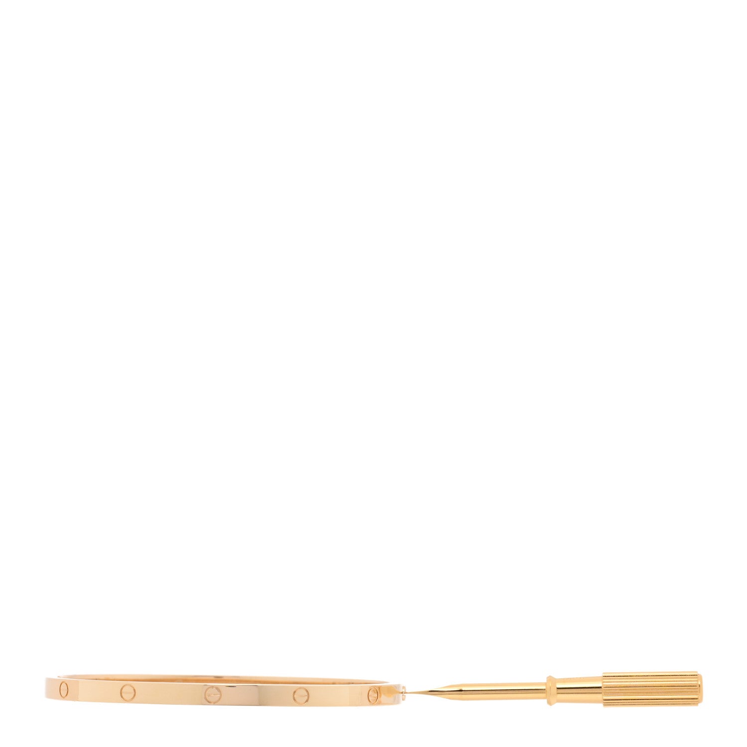 Cartier 18K Yellow Gold Small LOVE Bracelet 17 6 of 7