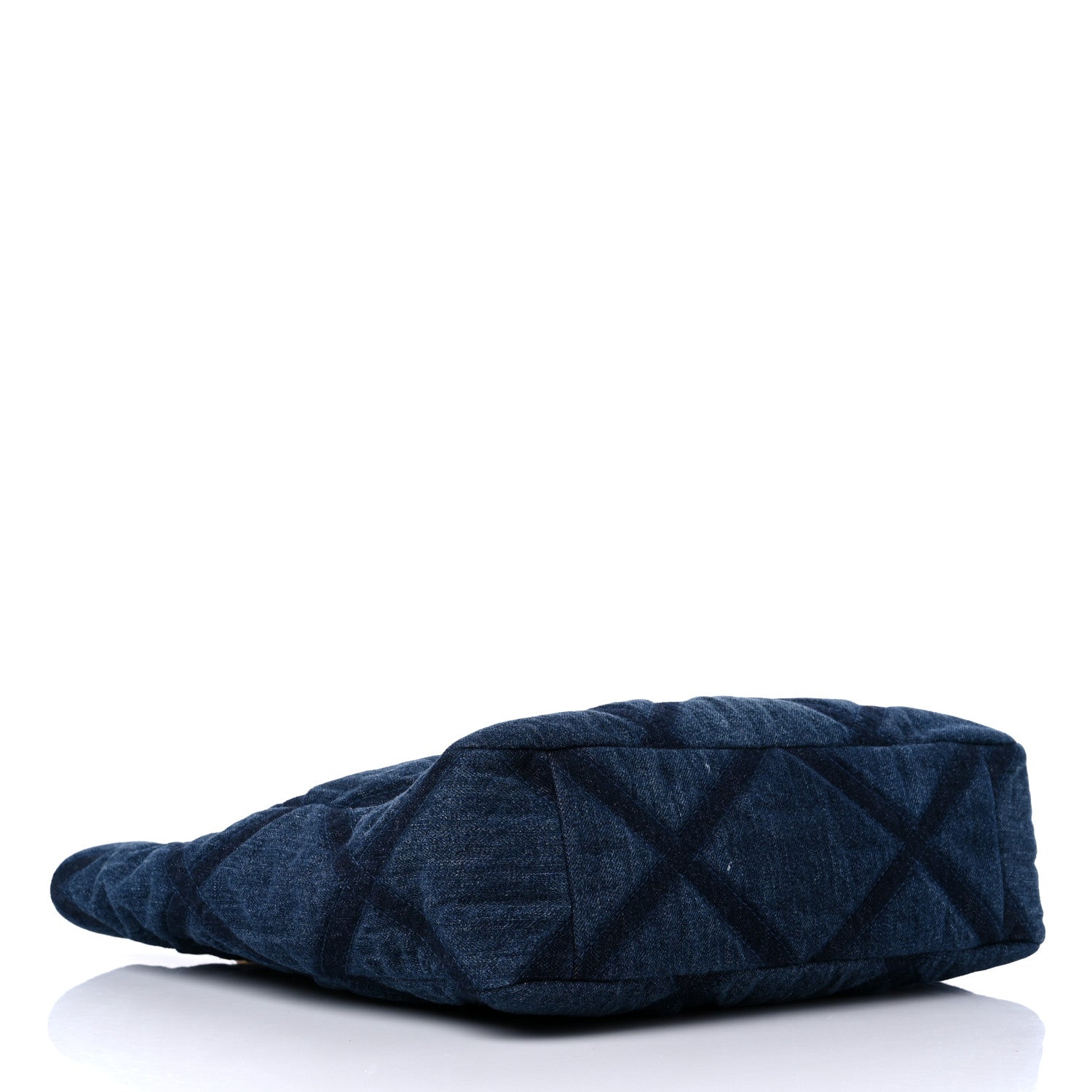 Chanel Denim Quilted Chanel 19 North South Shopping Bag Blue 4 of 11