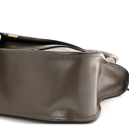 Chloe Natural Shiny Calfskin Small Marcie Satchel Flannel Grey 10 of 10