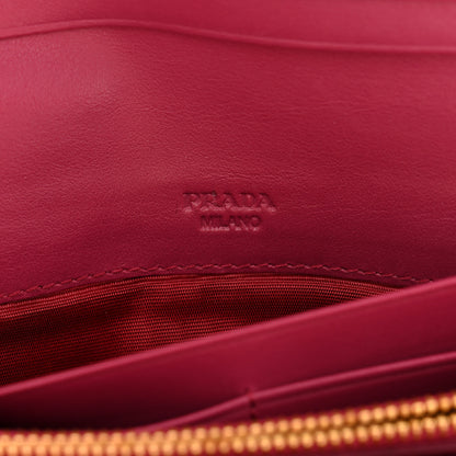 Prada Tessuto Nylon Quilted Continental Flap Wallet Ibisco 7 of 7