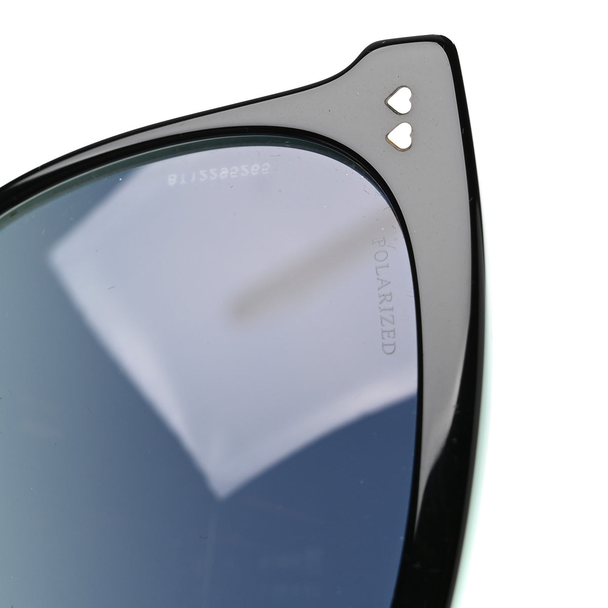 Acetate TF4140-F Heart Sunglasses Black Blue