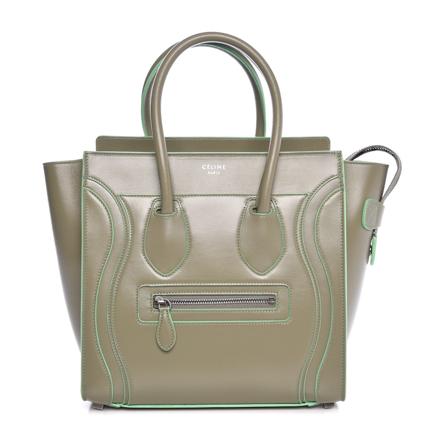 Celine Satin Calfskin Micro Debossed Luggage Light Khaki 1 of 7