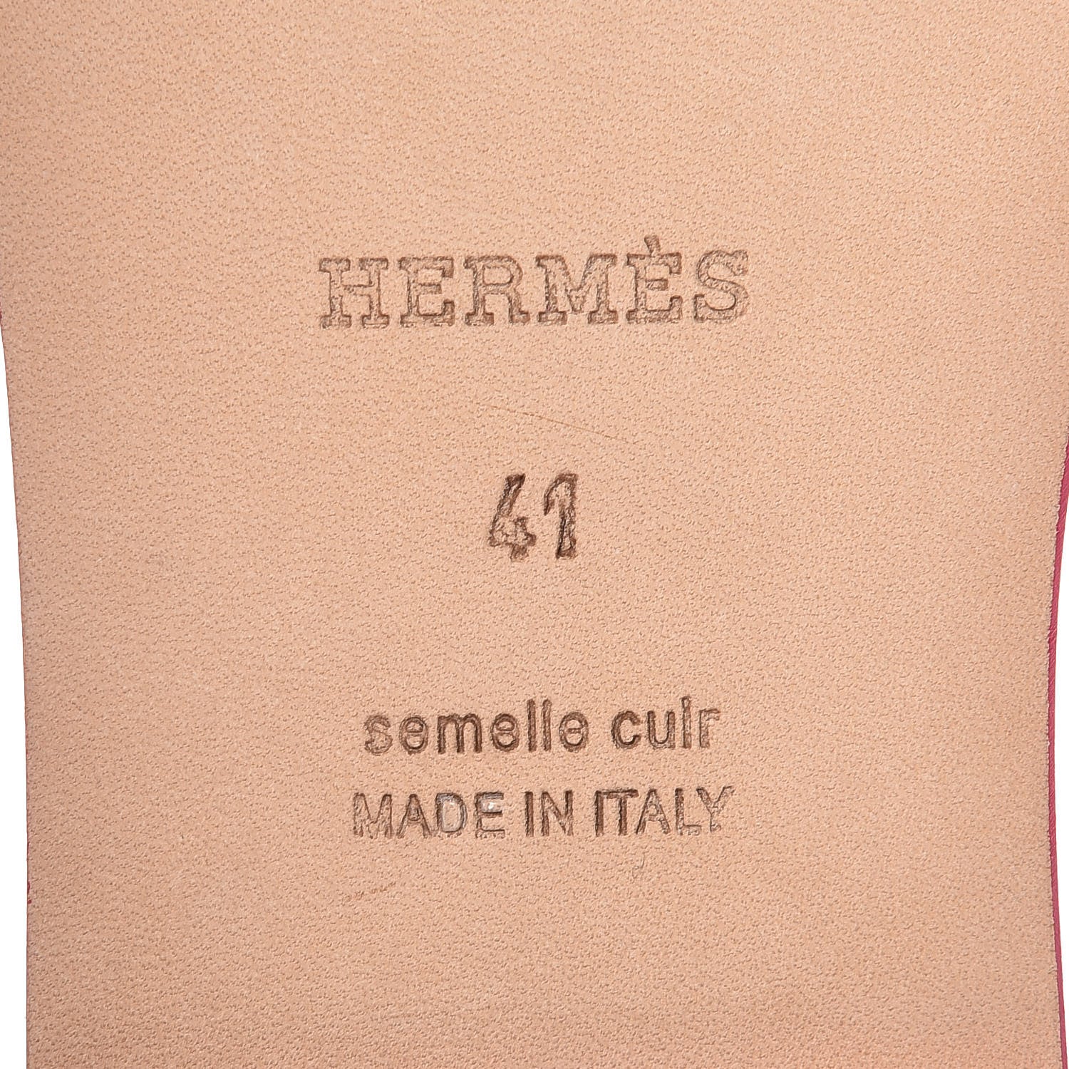 Hermes Epsom Oran Sandals 41 Rouge Azalee 6 of 9