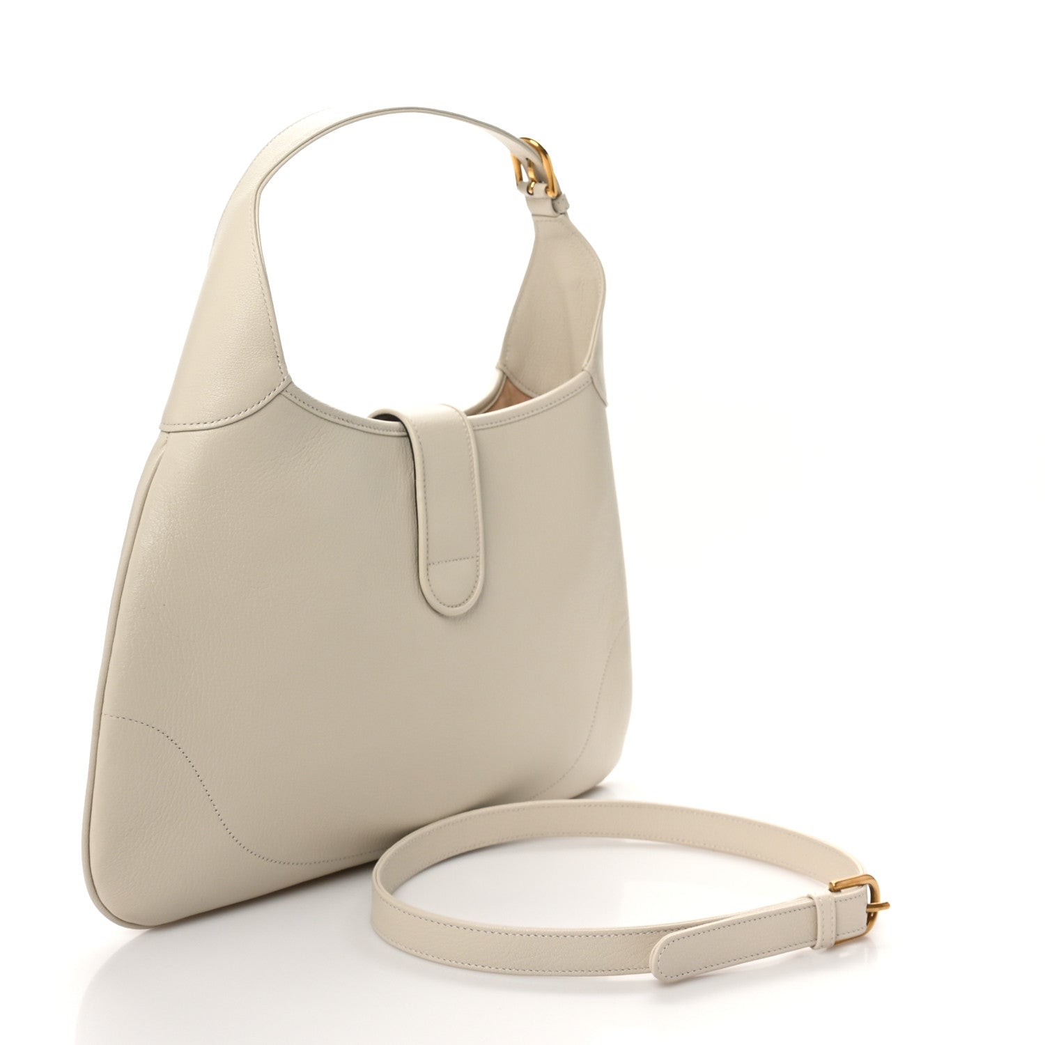 Gucci Goatskin Medium Aphrodite Shoulder Bag Mystic White 3 of 10