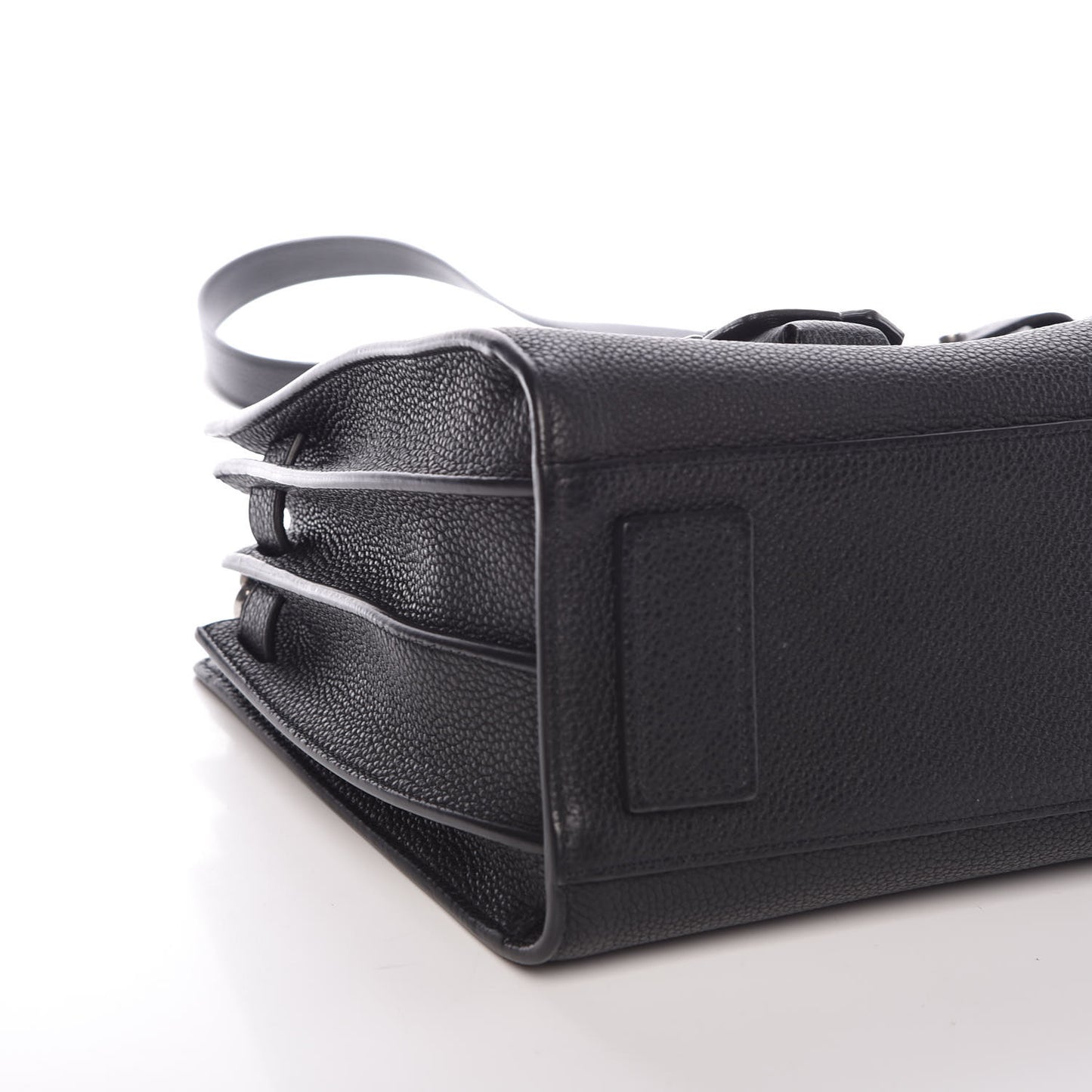 Grained Calfskin Baby Sac De Jour Souple Black