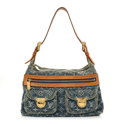 Louis Vuitton Monogram Denim Baggy PM Blue 1 of 13