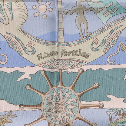 Hermes Silk Rives Fertiles Scarf 90 4 of 6