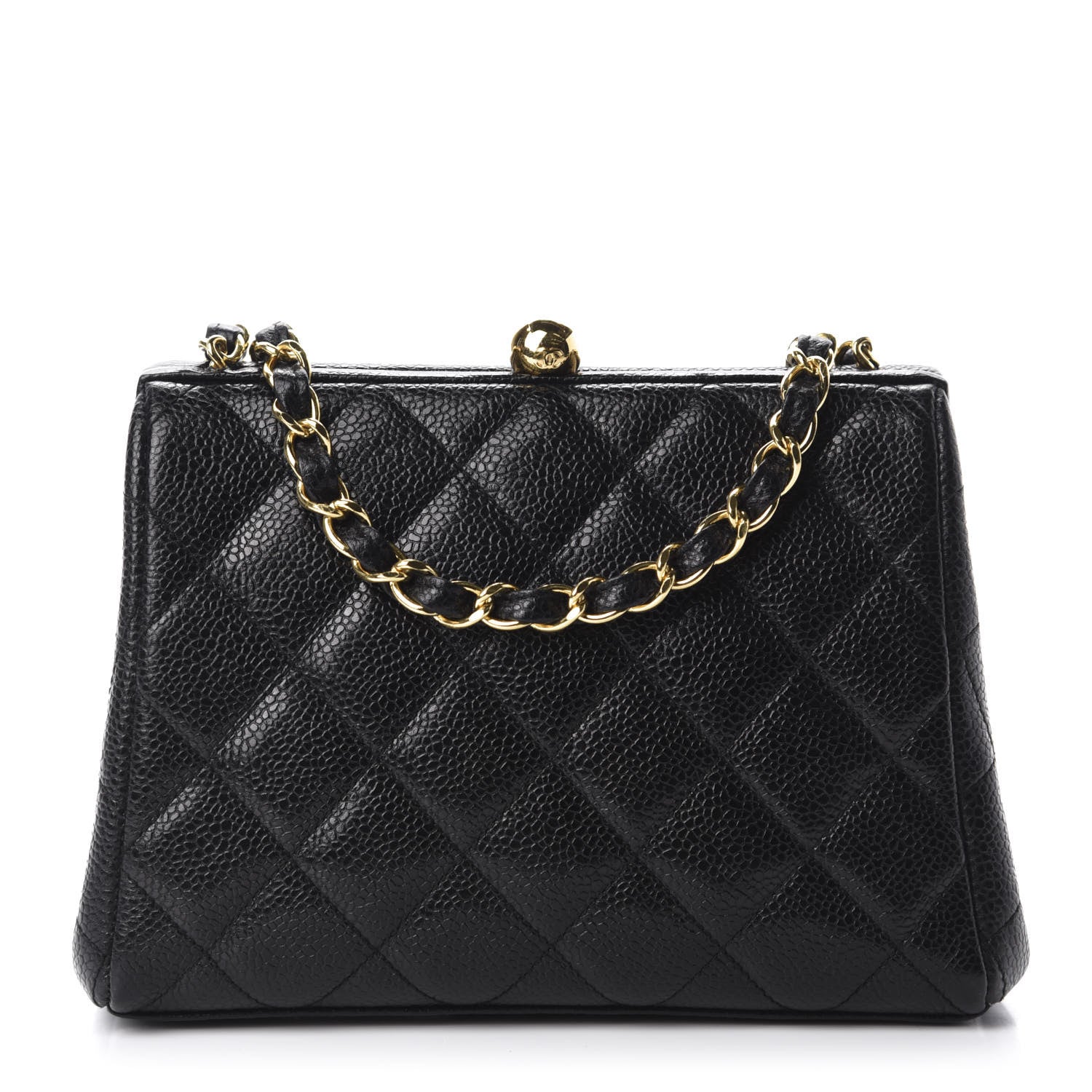 Chanel Caviar Quilted Frame Evening Bag Black 1 of 13