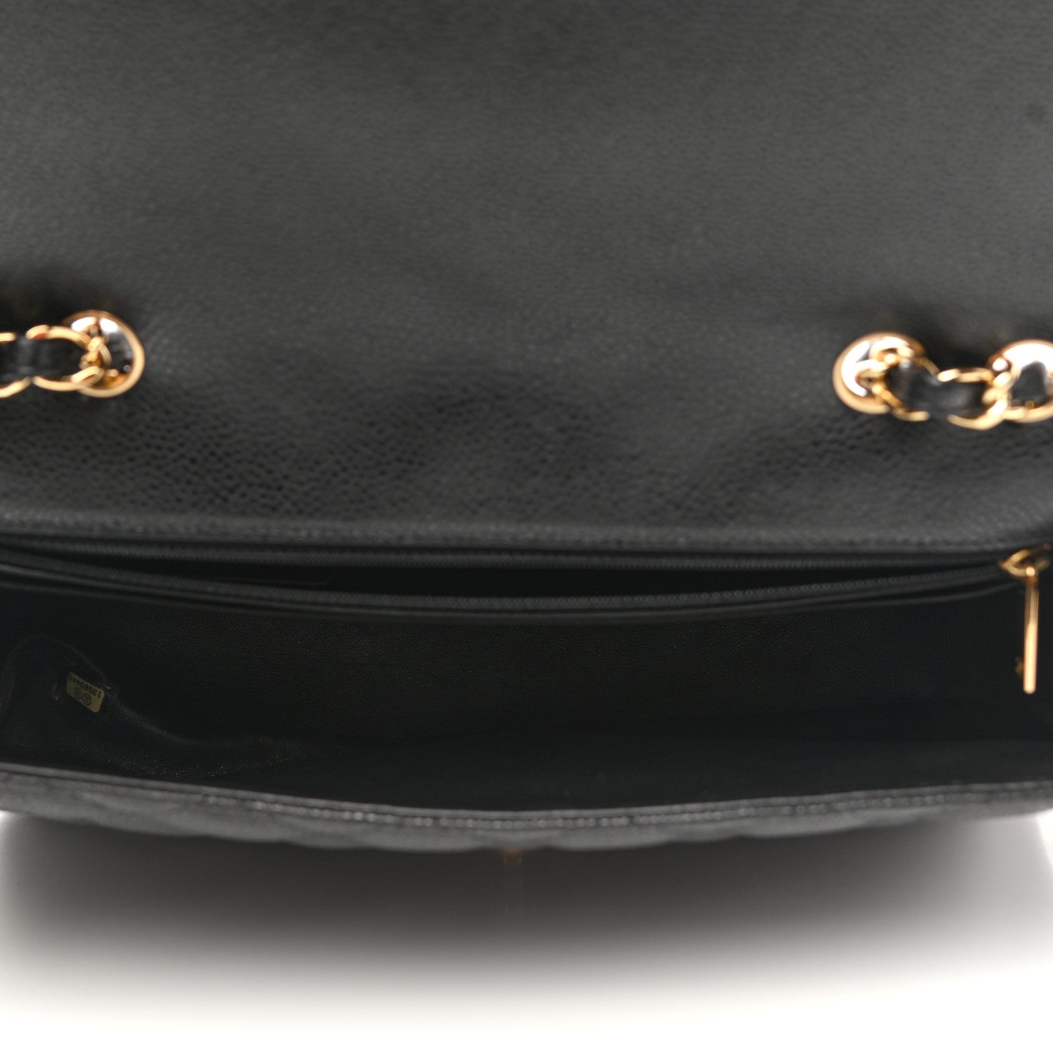 Chanel Caviar Quilted Jumbo Single Flap Black 5 of 10