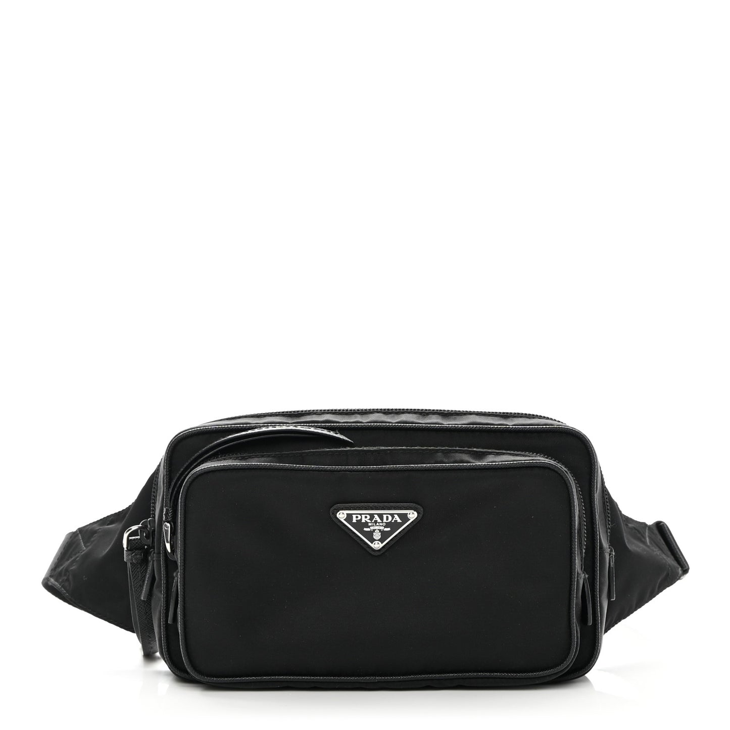 Tessuto Nylon Saffiano Belt Bag Black