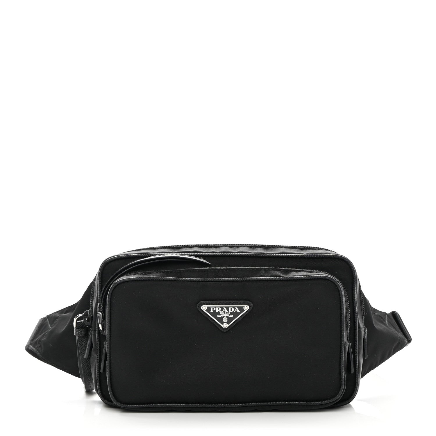 Prada Tessuto Nylon Saffiano Belt Bag Black 1 of 13