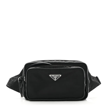 Prada Tessuto Nylon Saffiano Belt Bag Black 1 of 13