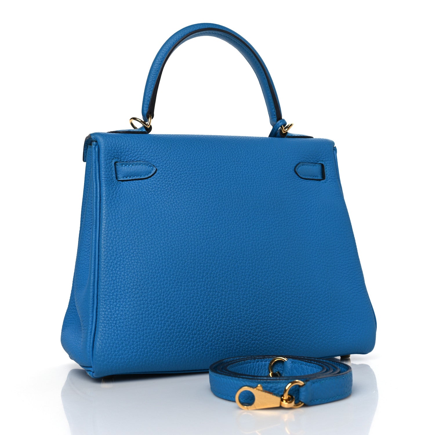 Hermes Togo Kelly Retourne 25 Bleu Zanzibar 3 of 9