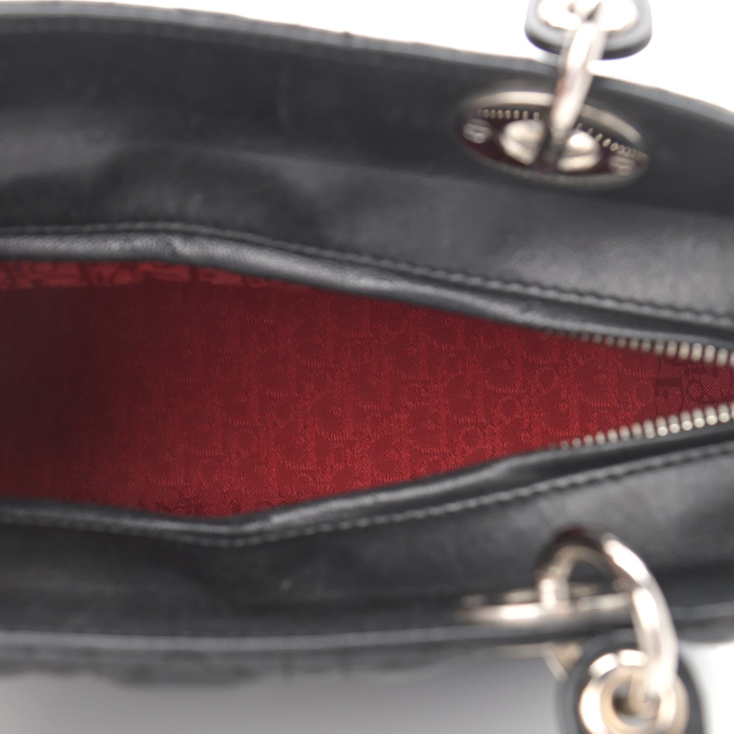 Christian Dior Lambskin Cannage Medium Lady Dior Black 4 of 10