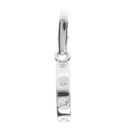 Cartier 18K White Gold Diamond LOVE Ring Charm 2 of 5