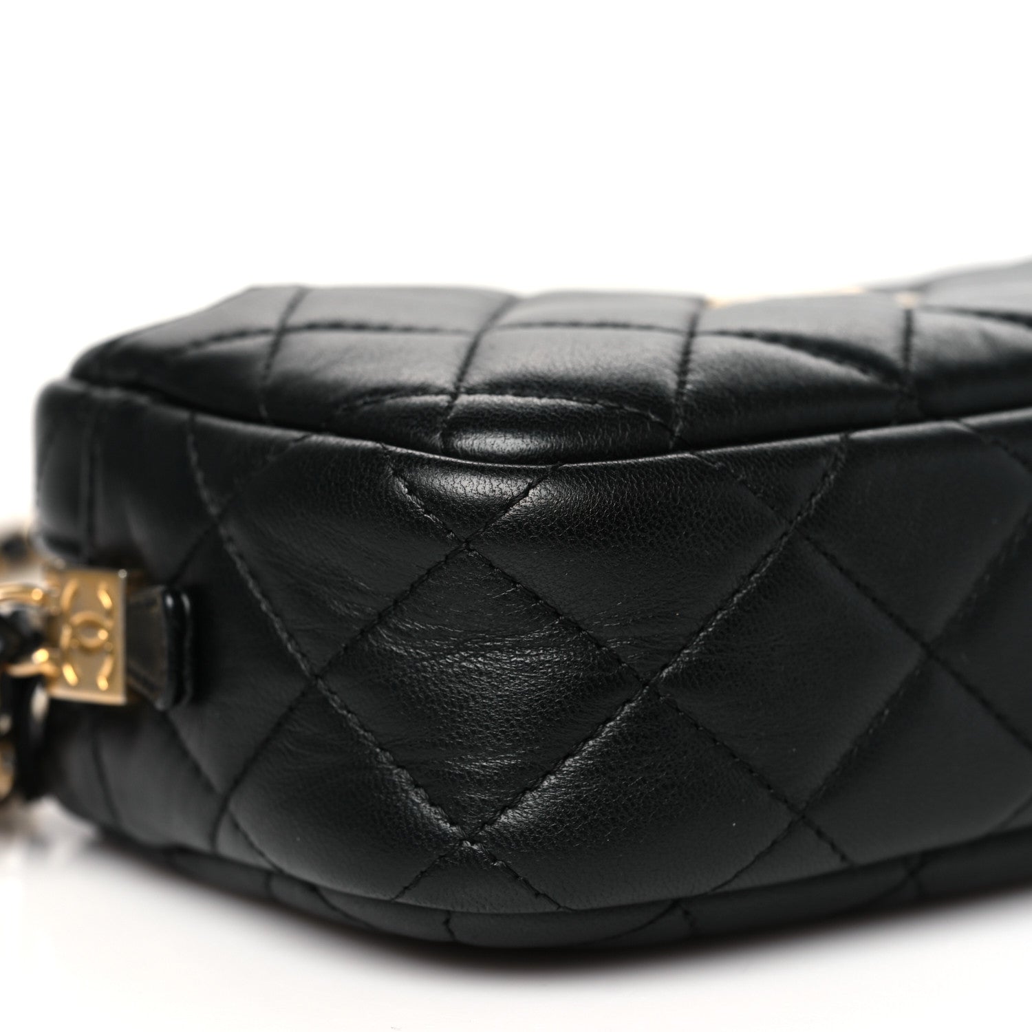 Chanel Lambskin Quilted Small Timeless Camera Case Black 9 of 10