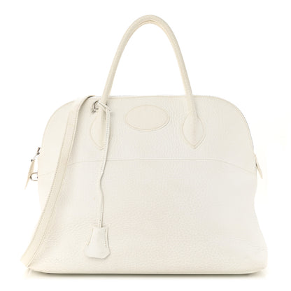 Hermes Taurillon Clemence Bolide 35 White 1 of 16