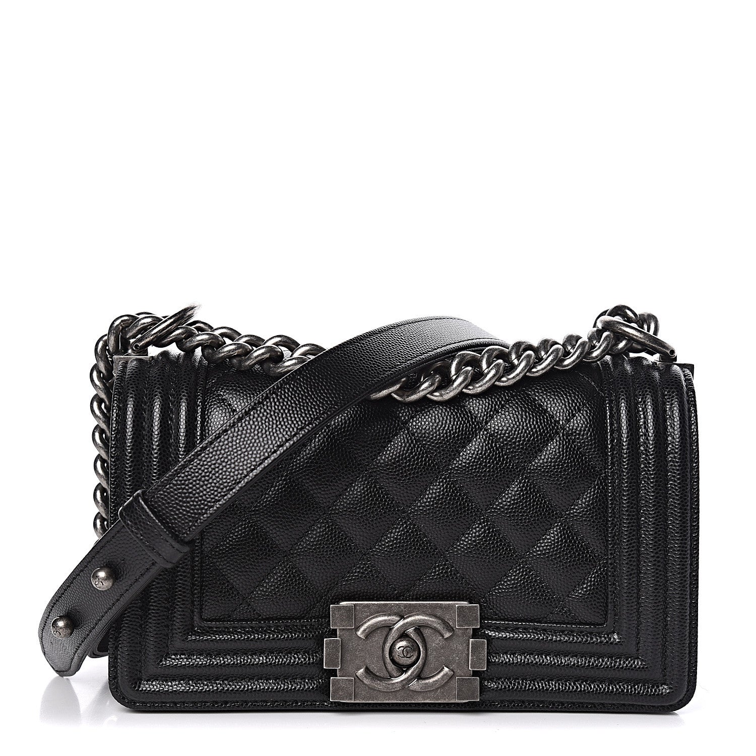 Chanel Caviar Quilted Small Boy Flap Black 1 of 11