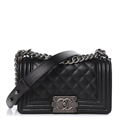 Chanel Caviar Quilted Small Boy Flap Black 1 of 11