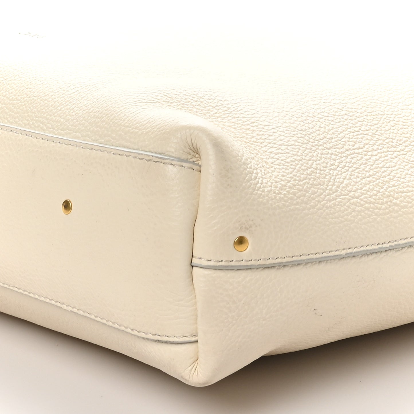 Grained Calfskin Small Marcie Hobo Bag Sweet Beige