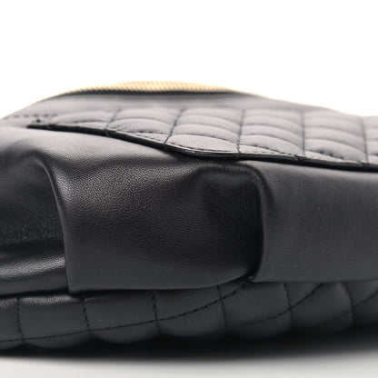 Chanel Lambskin Quilted Waist Bag Fanny Pack Black 8 of 10