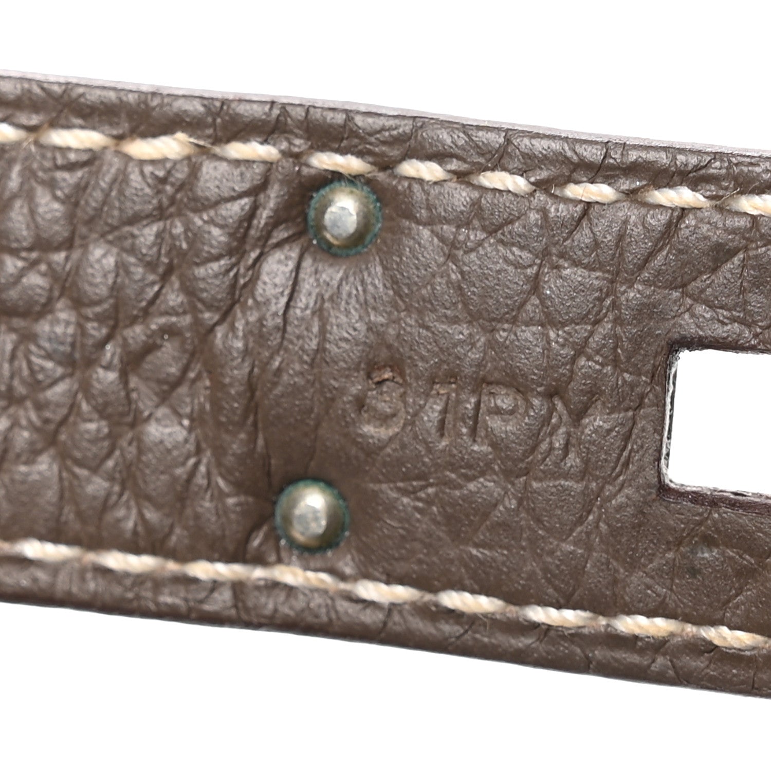 Hermes Taurillon Clemence Jypsiere 28 Etoupe 7 of 10