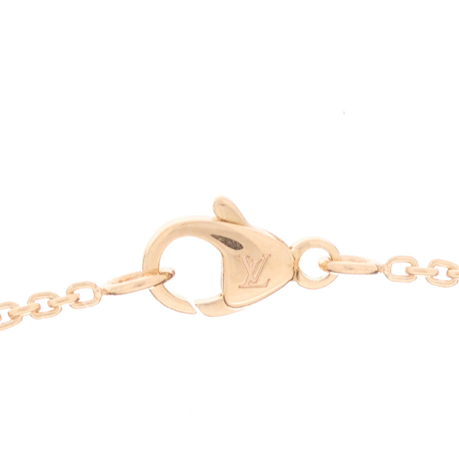 Louis Vuitton 18K Pink Gold Diamond Idylle Blossom LV Pendant Necklace 1 of 4
