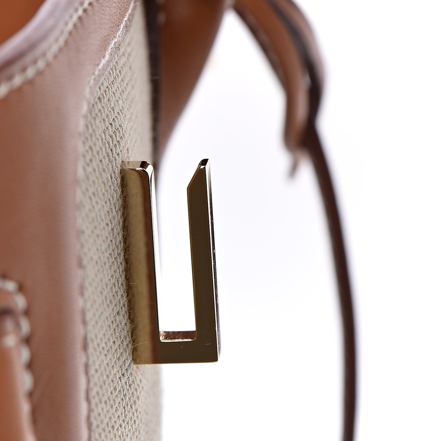 Toile Natural Barenia Flag Birkin 40 Fauve