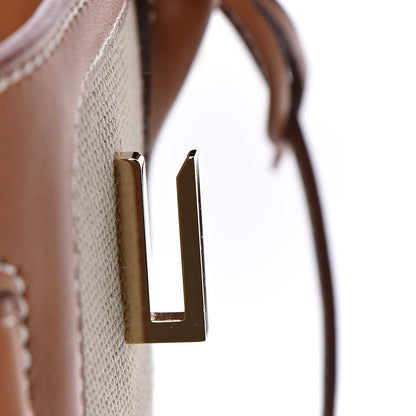 Hermes Toile Natural Barenia Flag Birkin 40 Fauve 23 of 33