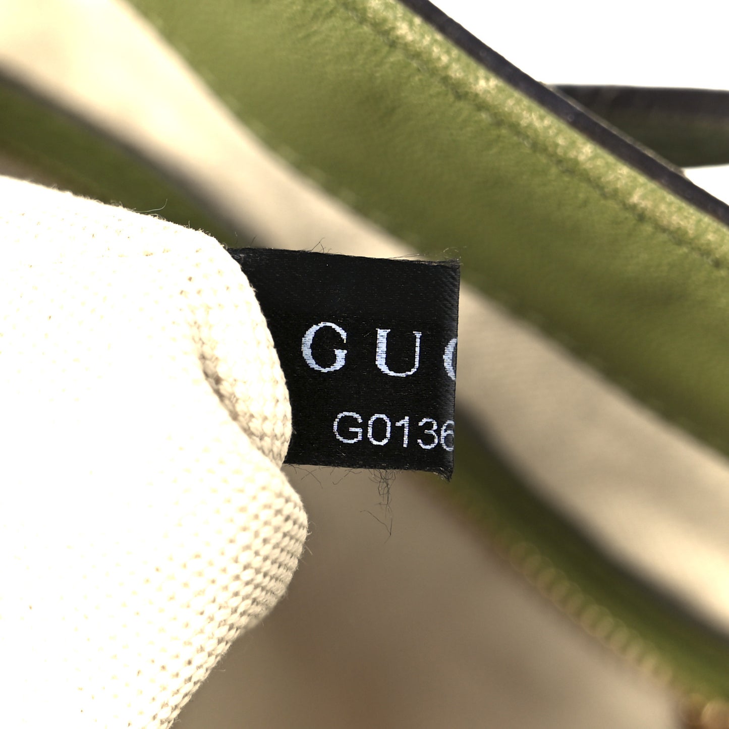 GG Supreme Monogram Medium Nice Tote Green
