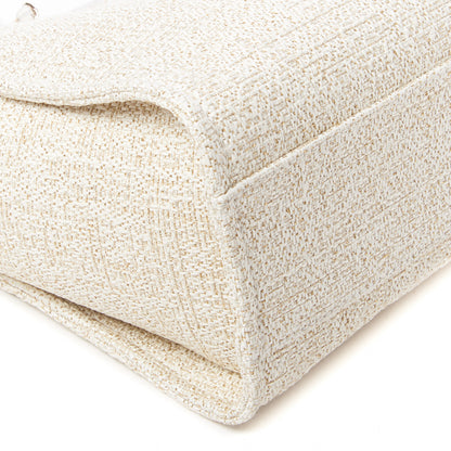 Chanel Lurex Boucle Small Deauville Tote White 8 of 10